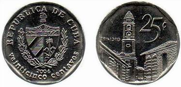 CUC$ 0.25 Coin